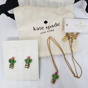 kate spade Jewelry - Kate Spade Cactus Necklace and Earrings kate spade Jewelry - Kate Spade Cactus Necklace and Earrings